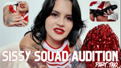 Sucking Your Way Onto The Sissy Squad: Strap On Cock Sucking Dominant Cheerleader Roleplay Femdom POV Ft Miss Roper