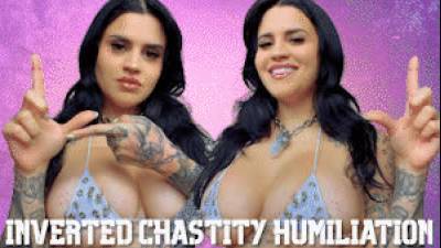 Inverted Chastity Cage Humiliation: Verbal Humiliation Cock Shrinking Chastity Entrapment Fantasy Femdom POV