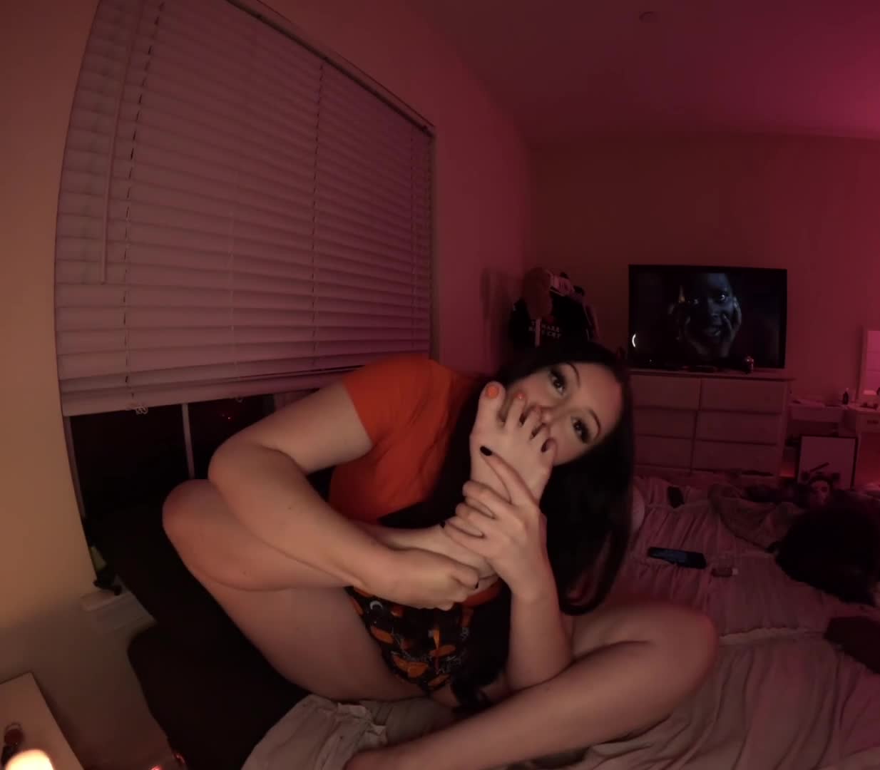 Halloween Sole Sniffing And Toe Gagging