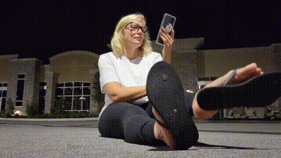 Waiting On The Uber/ Flip Flop Tease