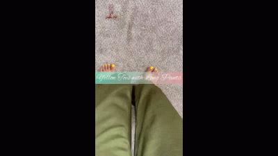 Yellow Toes With Long Pants