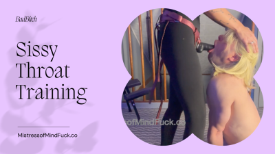 Sissy Throat Training Until She Pukes