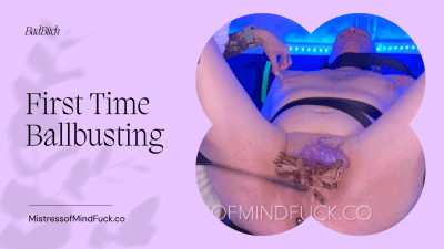 First Time Ballbusting