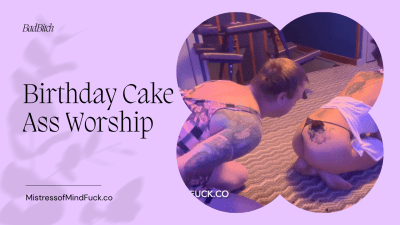 Birthday Cake Ass Worship