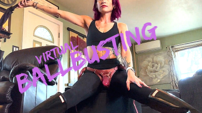 Virtual Ballbusting For My Little Boot Sluts With JOI