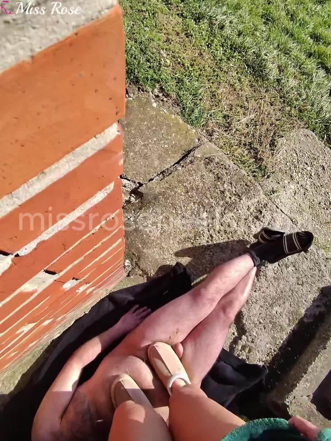 Jumping On My Slave's Balls And Cock And His Whole Body Outside With My Uggs On