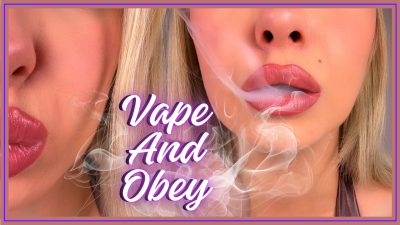 Vape And Obey (Lip Fetish And Smoking Fetish POV)
