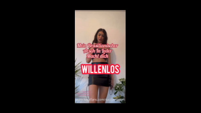Leather Ass & Body Worship- Mein Brasilianischer Arsch In Leder Macht Dich Schwach Und Willenlos ( German Audio)