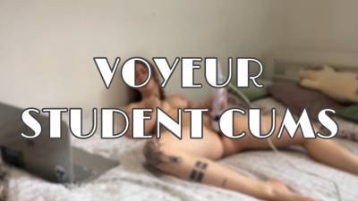 Rainangel - Voyeur Cam: Student Cums Watching Porn - iWantClips