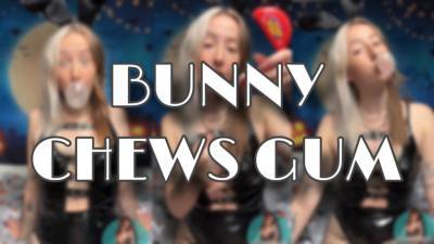 Bunny Chews Gum