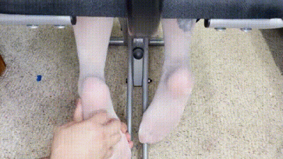White Nylons In The Dreaded Tickle Chair