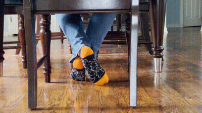 Ghost Socks Under The Chair
