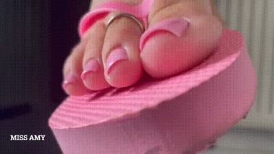 Pink Flip Flops & Toe Rings