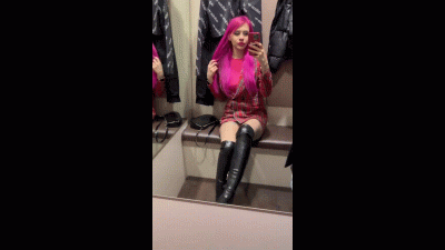 Boots Worship In Changing Room