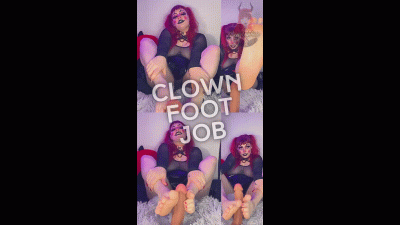 Clown Footjob Deny