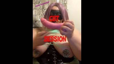 Cbt Play Purple Hair BBW Dominatrix