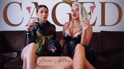 Caged Human Ashtray Ft. Goddess Samariel