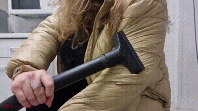 Mila Cleans Her Down Jacket Part01
