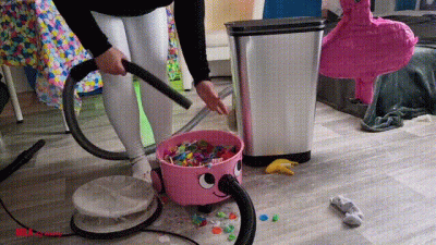 Mila Cleaning Out Hetty With The Siemens After Confetti Spill