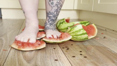 Crushing Watermelon With My Feet