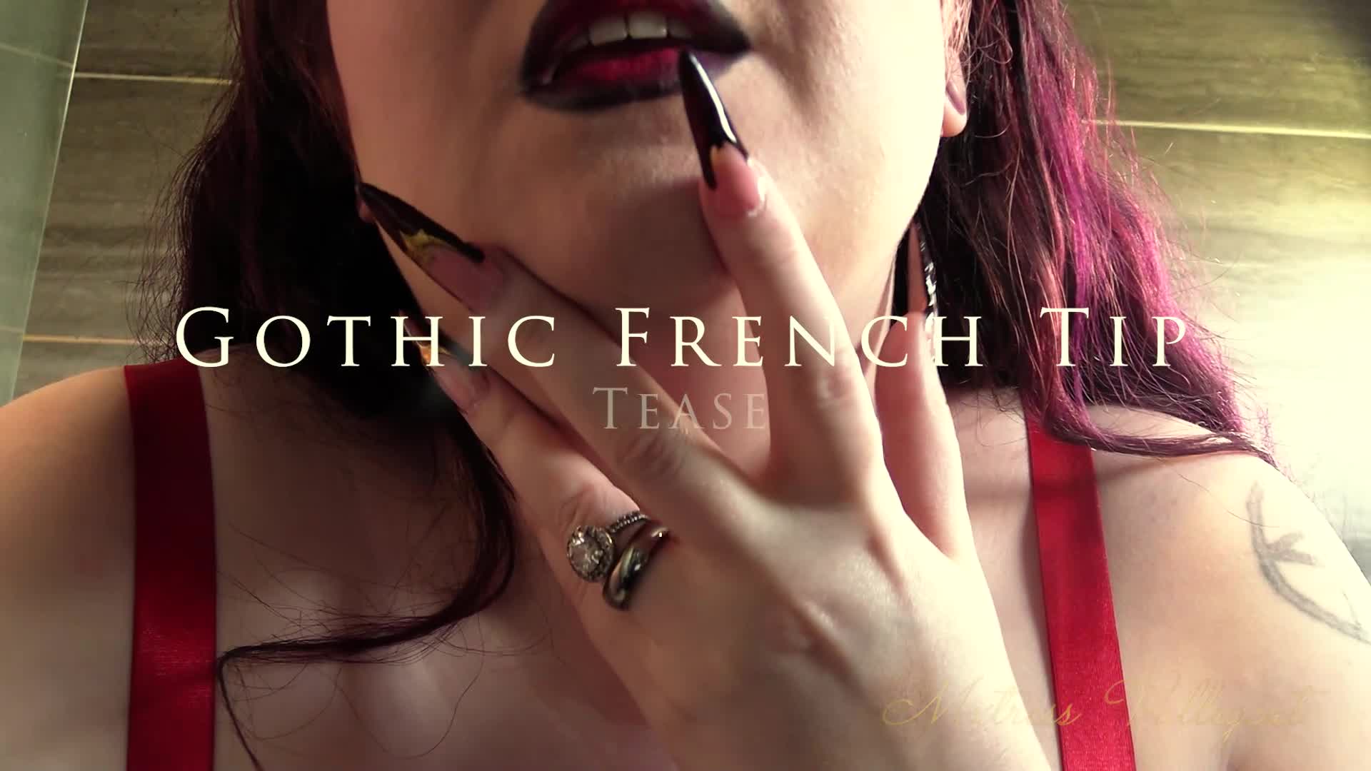 Gothic French Tip Tease