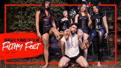 Nara, Vibora, Bimby And Thay: Filthy Feet, Spit And Ashes For A Pig Slave (En-Sub)