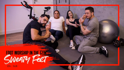 Gym Girls Nara And Kiffa Punish Hex And Pine With Sweaty Feet Worship (En-Sub)