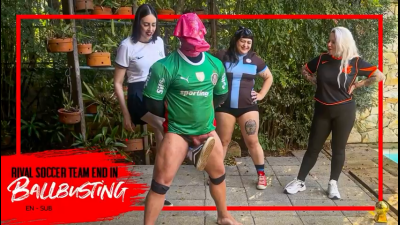 Soccer Rival Humiliation: 4 Girls Stomp And Kick The Balls Of A Loser Pig (1080 En-Sub) Ballbusting- Cbt- Ball Stomping- Spitting- Femdom
