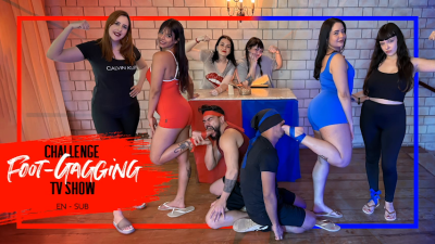 Foot Gagging Challenge TV Show - Hex vs Luno In A Fierce Throat Showdown (En-Sub)