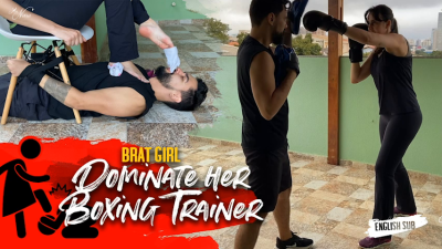 Nara Makes Boxe Trainer Clean Her Sweaty Feet After Training (En-Sub)