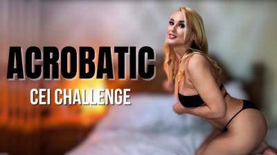 Acrobatic CEI Challenge: Edging JOI In Black String Bikini- Stroke Until You Consume Every Drop
