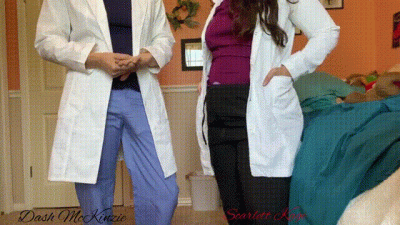 Doctors Scarlett Kage And Dash Mckinzie Welcome You To Your Appointment: We Have A Brand New Procedure For You Strap Ons And Words Of Encouragement! Mov