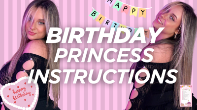 Birthday Princess Instructions