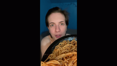 Face First Spaghetti Eating