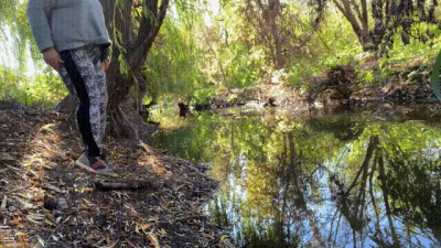 BBW Slut Pissing In Nature