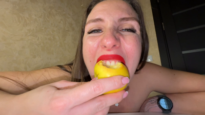 Apple Chew Yawn Seduction POV
