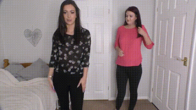 Laurenlouise And Danni Destroy Clothes