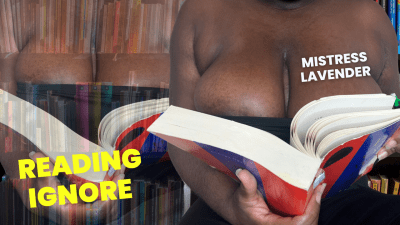 Hot Black Girl Reading: Book Fetish Ignore