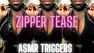 PVC Zipper Tease: ASMR Triggers