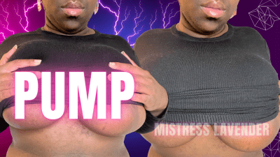 Stroke Your Cock To My Big Black Tits: Mistress Lavenders Underboob