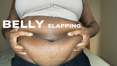 BBW Big Black Belly Slapping Findom Drain Game: Mistress Lavender