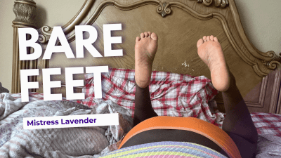 BBW Ebony Bare Feet: Mistress Lavender