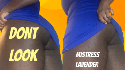 Do Not Look Up My Skirt: Mistress Lavender