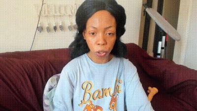 Ebony MILF Worships White Cock