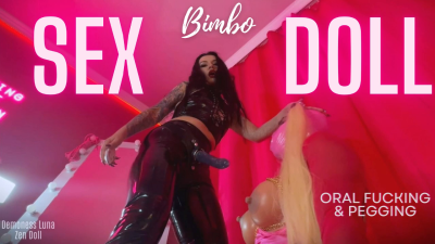 Femdom Christmas: Bimbo Robot Sex Doll Fun