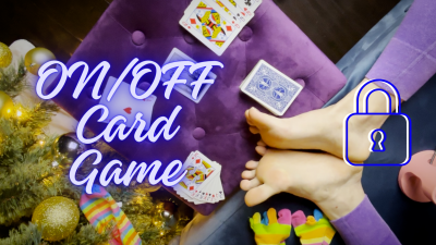 Foot Fetish On & Off Card Game Orgasm Control