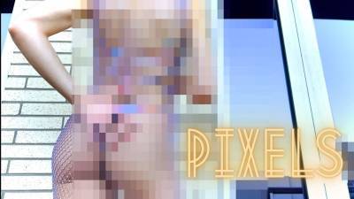 Pixelated Ass Worship Tiny Bikini Goon