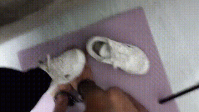 Loser Slave Sniffing My Shoes Then I Whipped Him