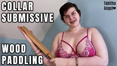 Collar Submissive Wood Paddling