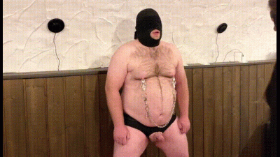 Ballbusting While He Stands And Endures Submissively